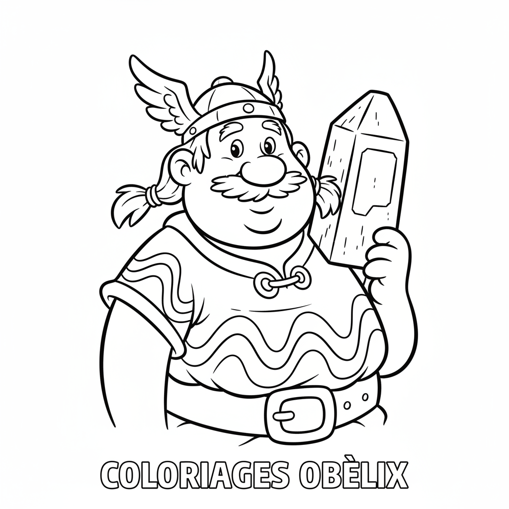 Coloriage coloriages obelix 4