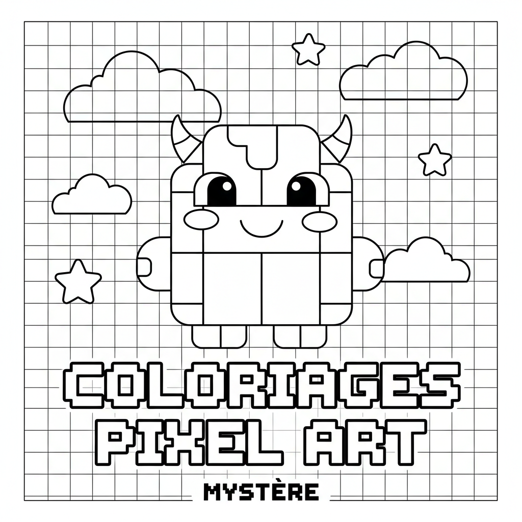 Coloriage coloriages pixel art 1