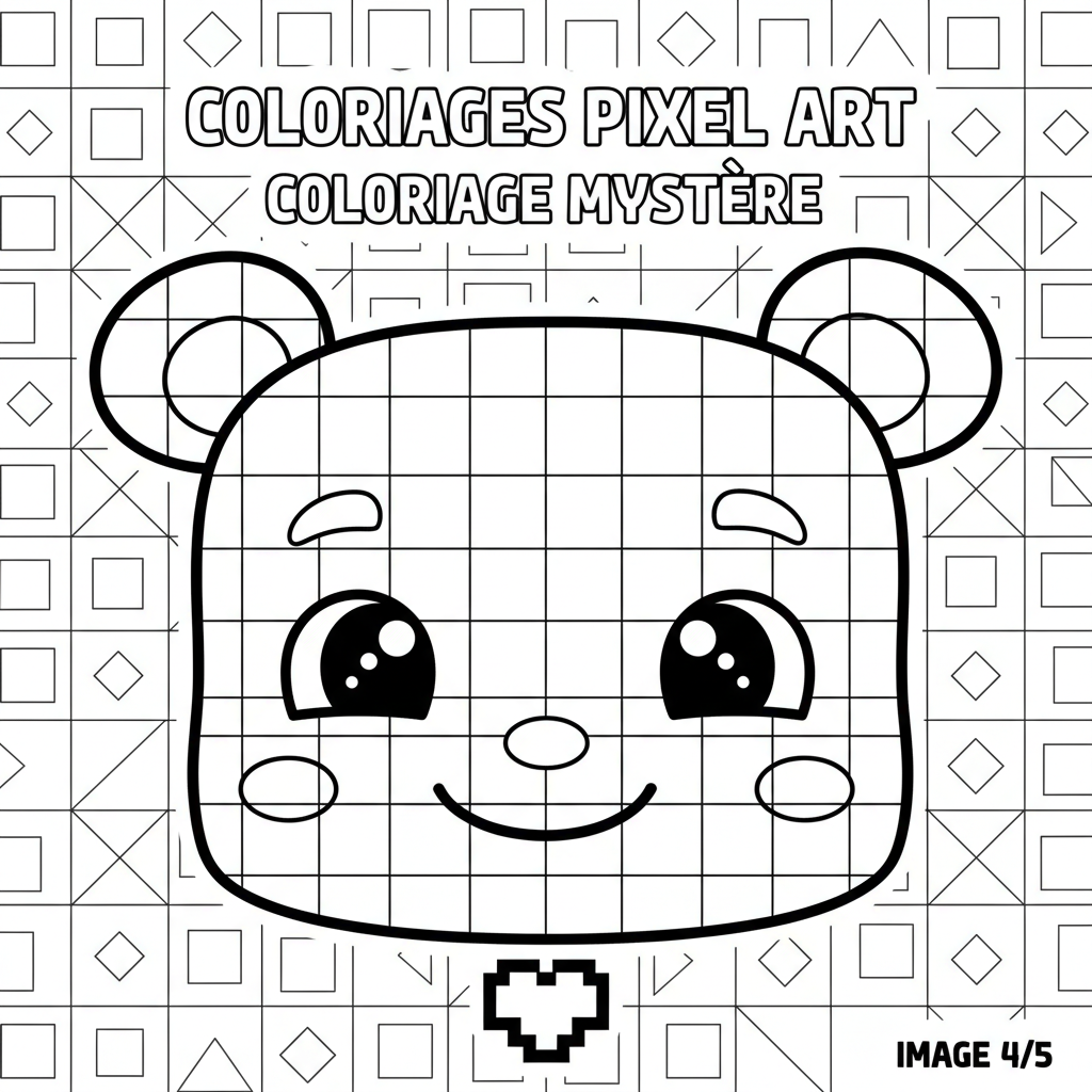 Coloriage coloriages pixel art 4