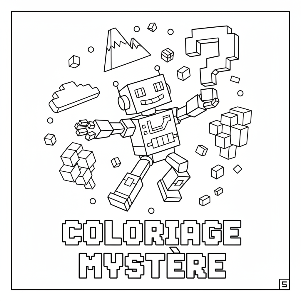 Coloriage coloriages pixel art 5