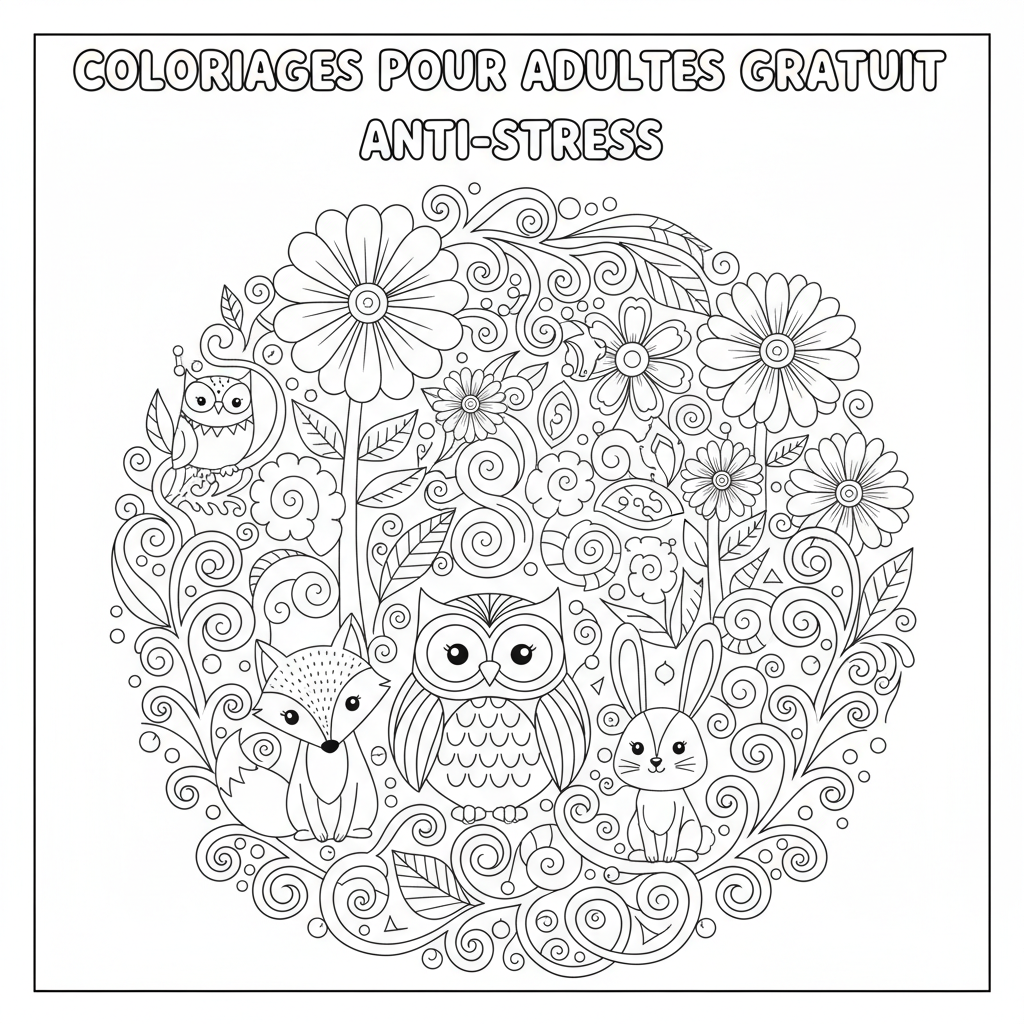 Coloriage coloriages pour adultes gratuit 3