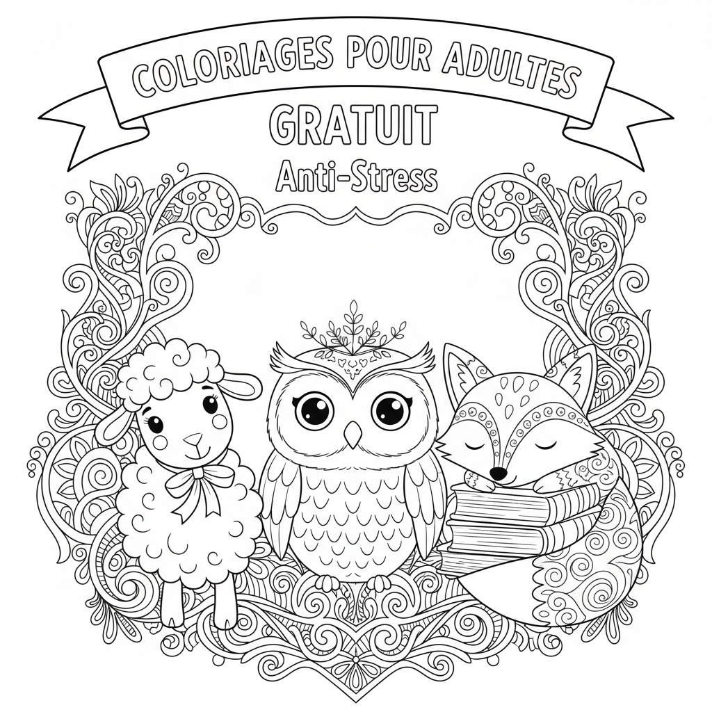 Coloriage coloriages pour adultes gratuit 4