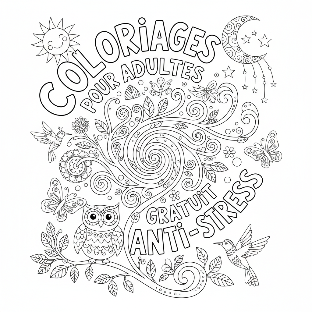 Coloriage coloriages pour adultes gratuit 5