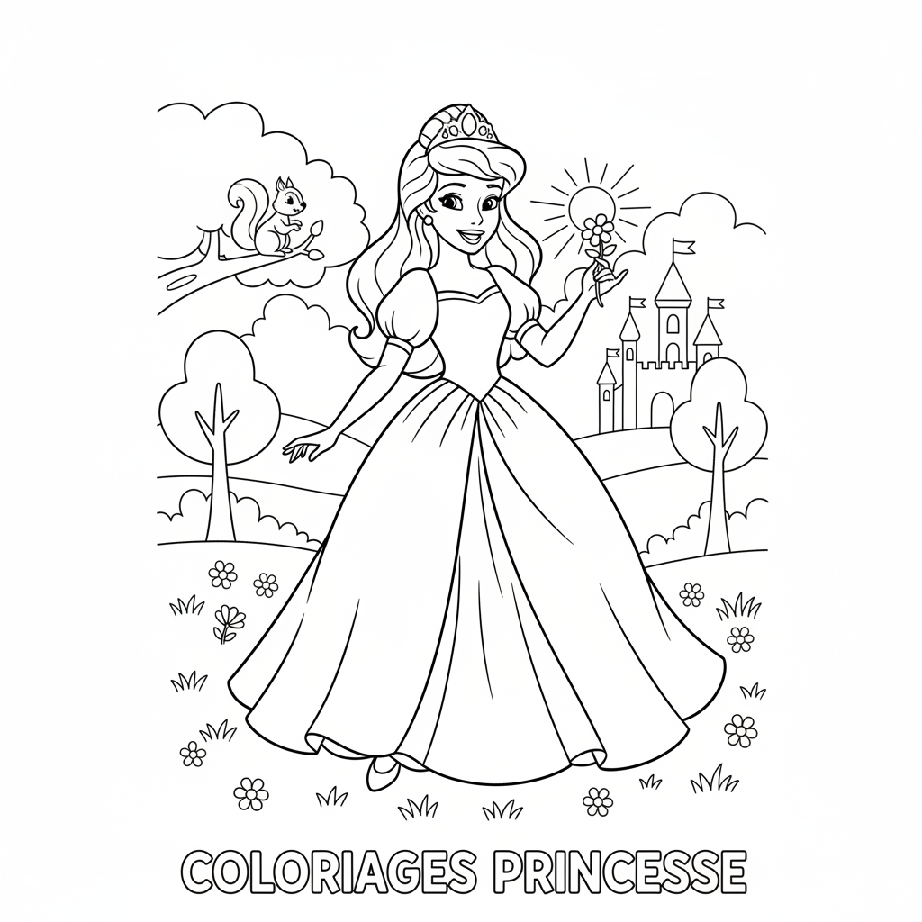 Coloriage coloriages princesse disney 3