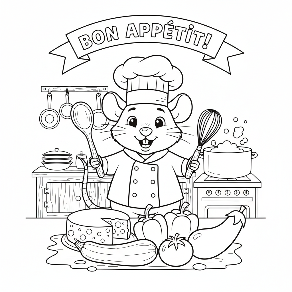 Coloriage coloriages ratatouille 1