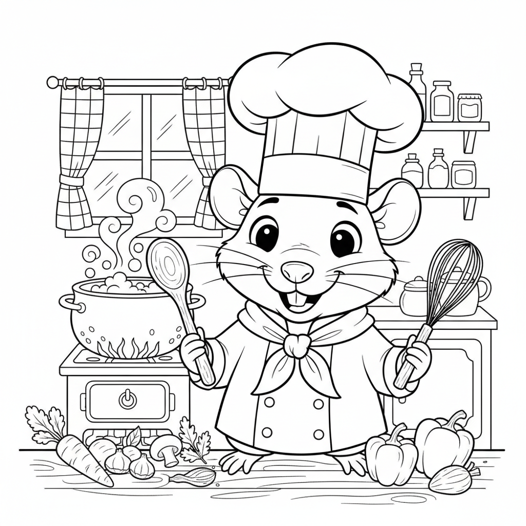 Coloriage coloriages ratatouille 4