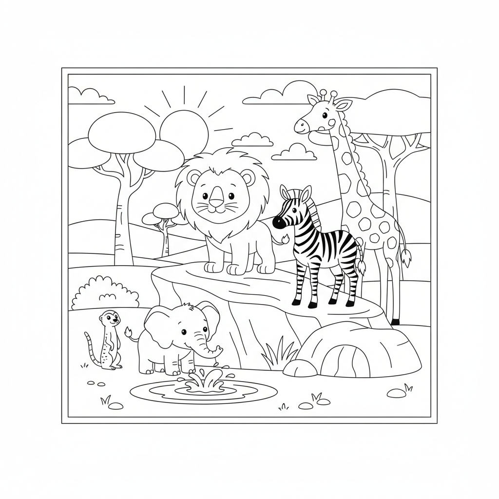 Coloriage coloriages roi lion 3