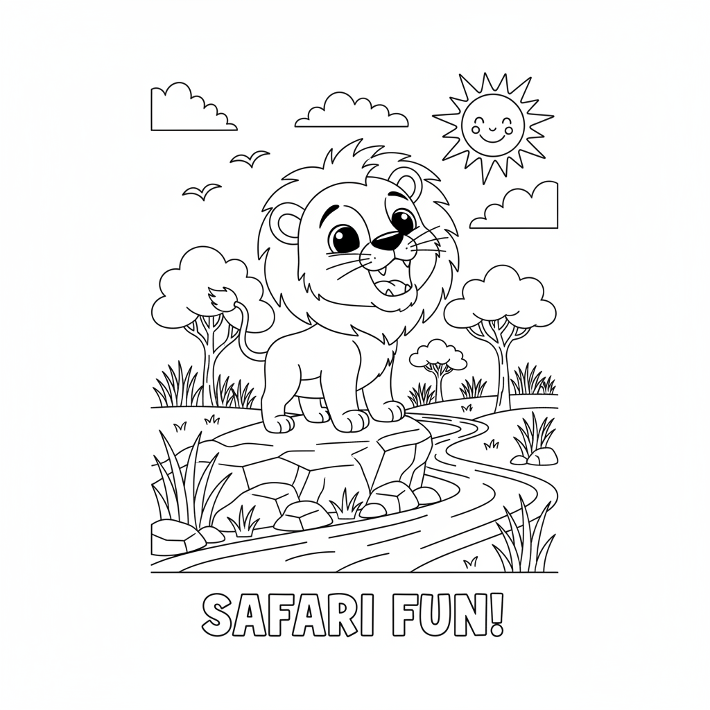 Coloriage coloriages simba 2