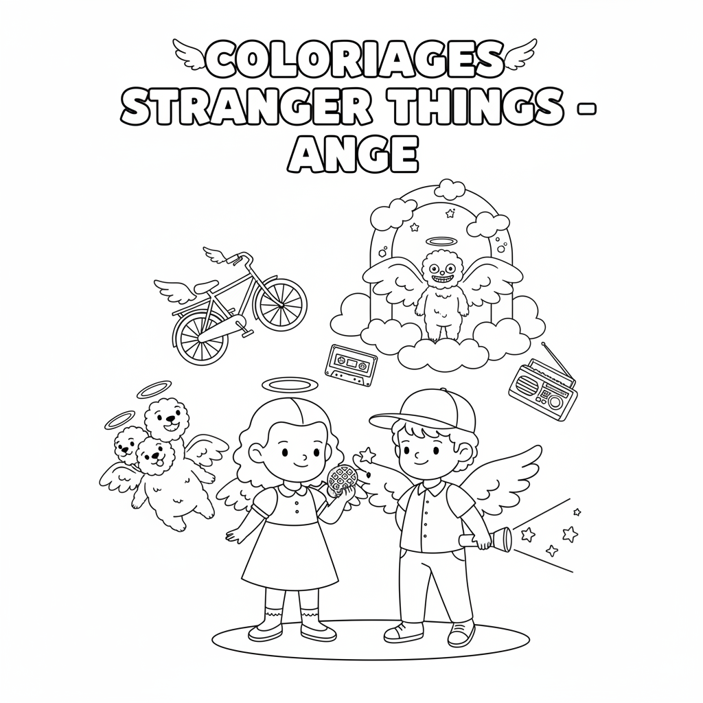 Coloriage Stranger Things Gratuit à Imprimer