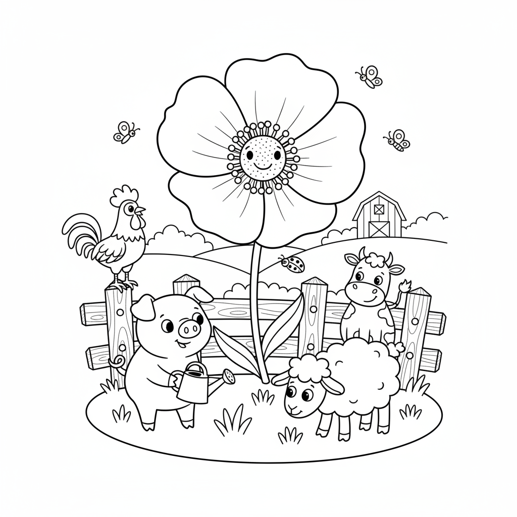 Coloriage coquelicot coloriage 2