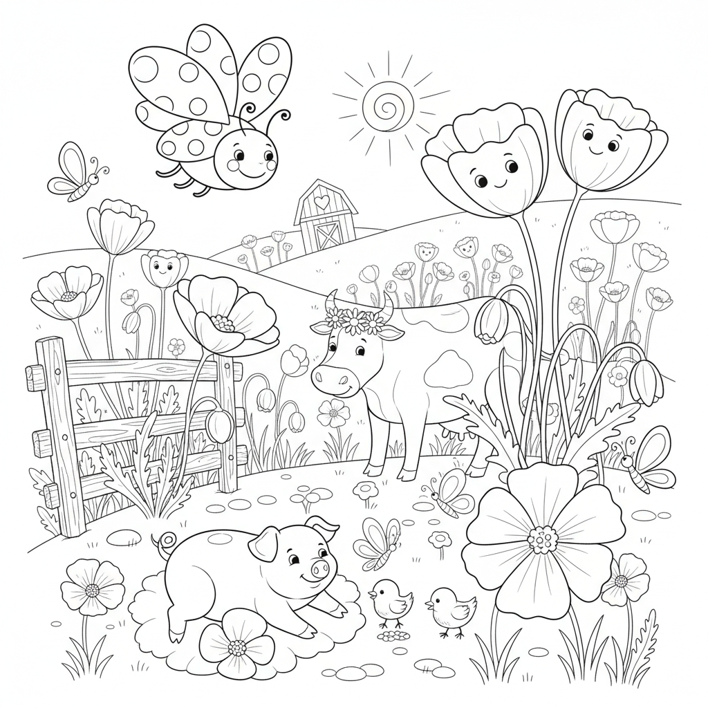 Coloriage coquelicot coloriage 3