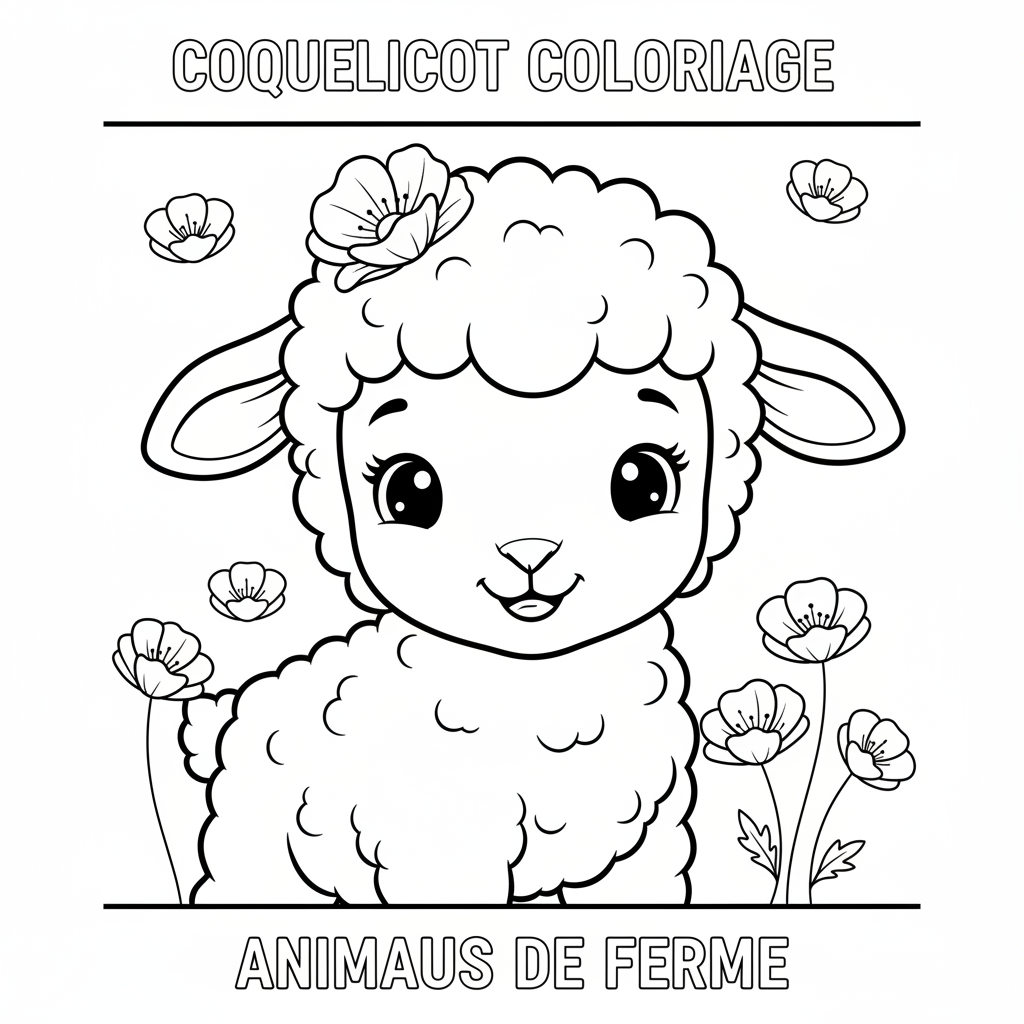 Coloriage coquelicot coloriage 4