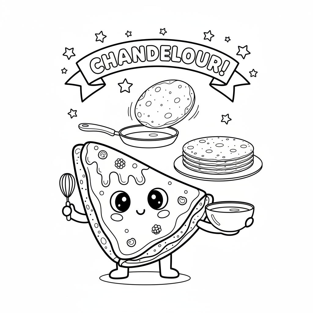 Coloriage crepe coloriage