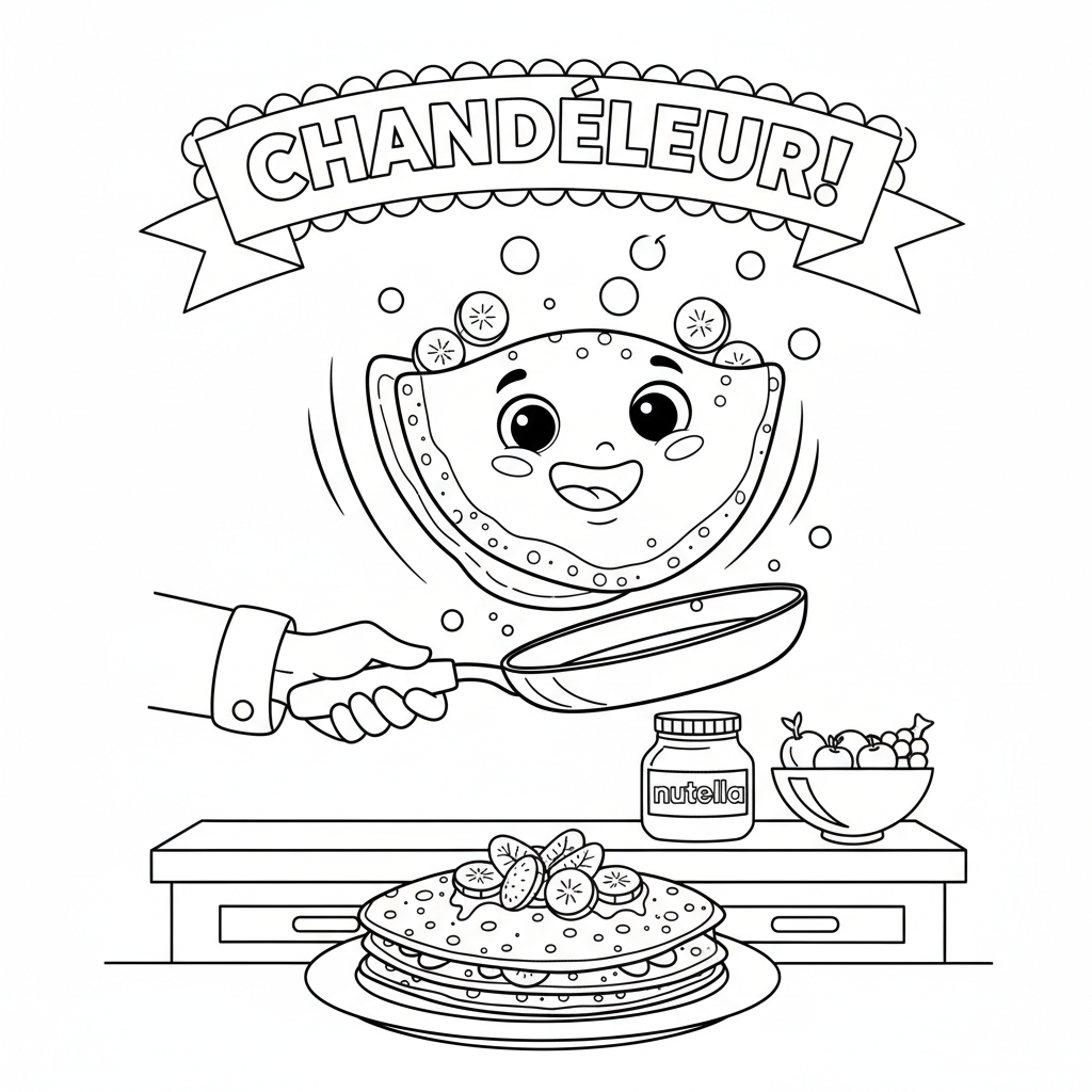 Coloriage crepe coloriage 5