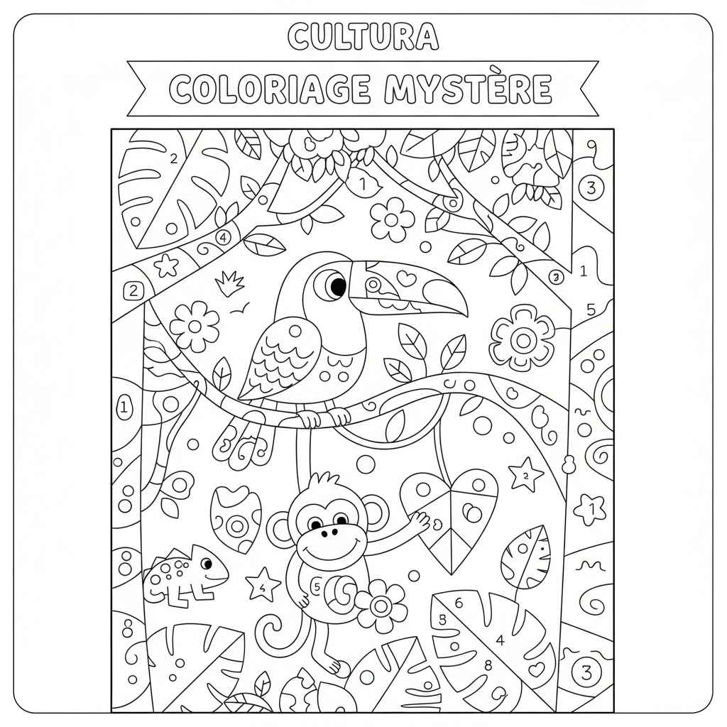 Coloriage cultura coloriage mystere 2