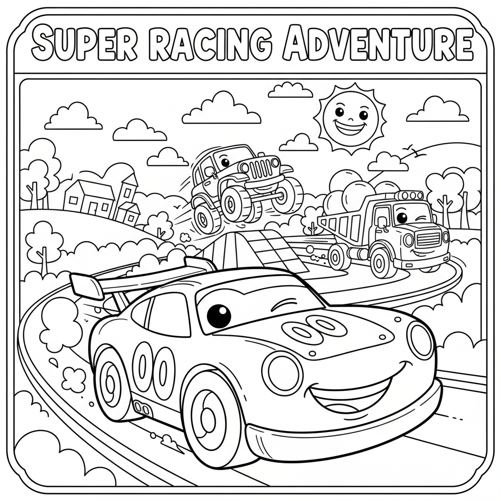 Coloriage dessin coloriage cars 5