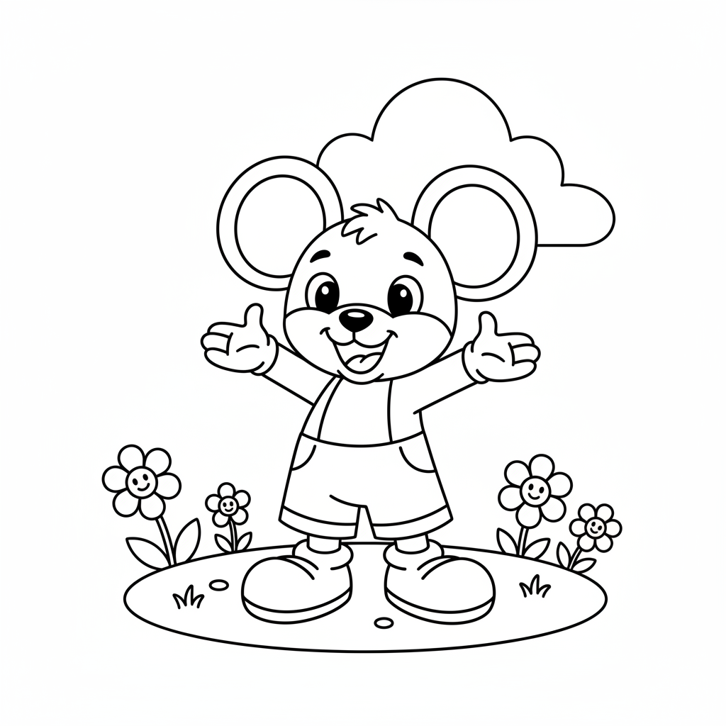 Coloriage Dessin Coloriage Mickey Gratuit à Imprimer