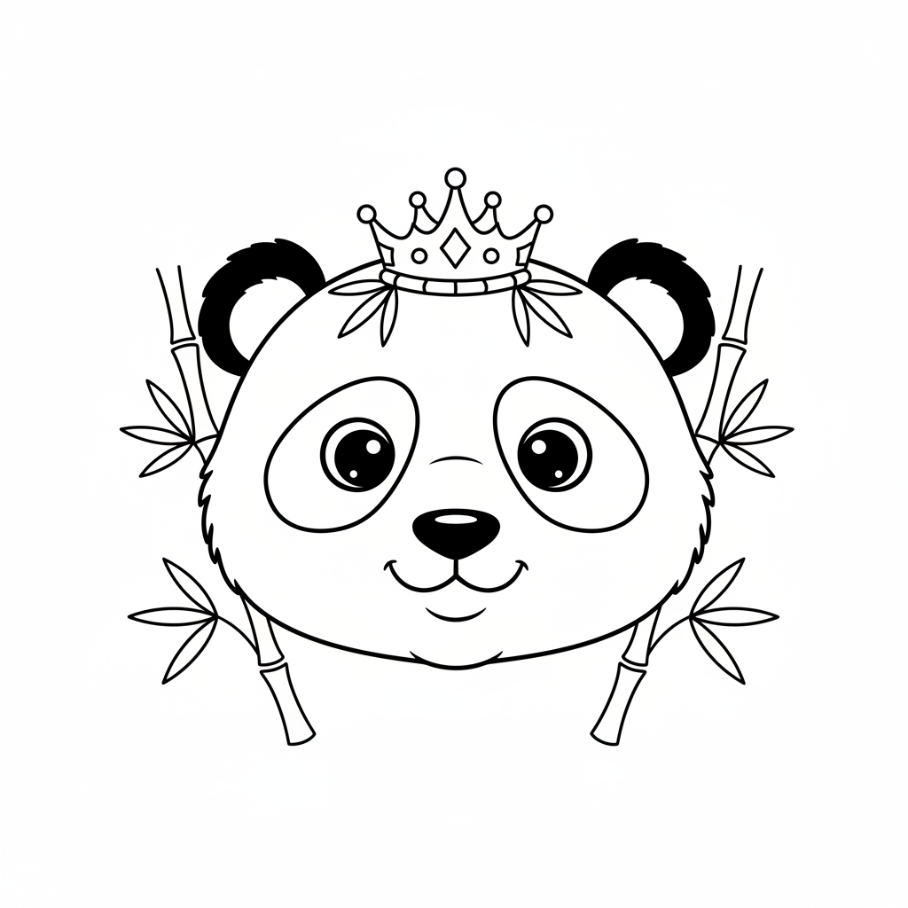Coloriage dessin coloriage panda 4
