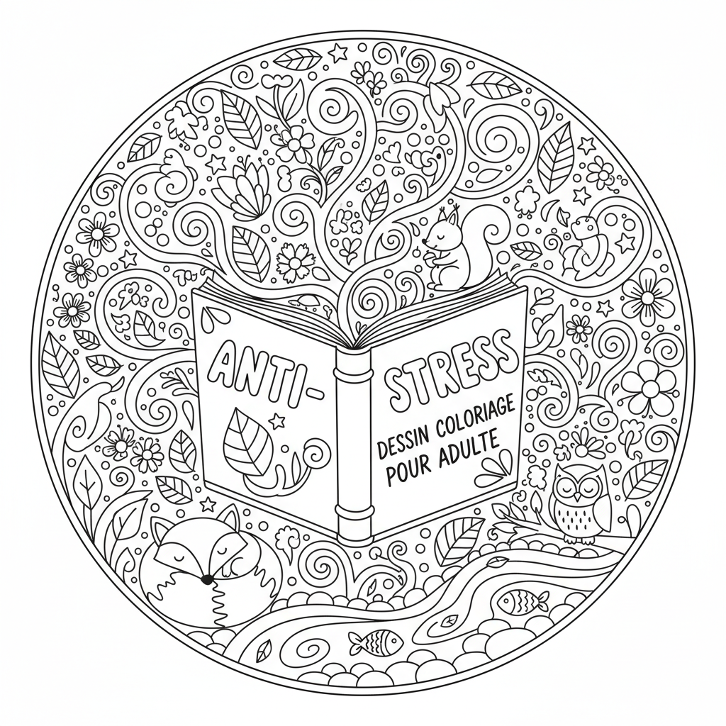 Coloriage dessin coloriage pour adulte 3