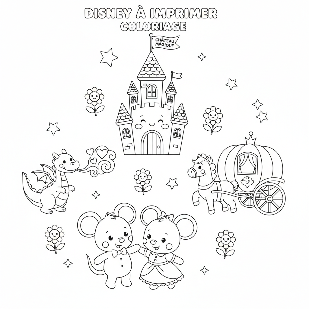 Coloriage disney a imprimer coloriage 1
