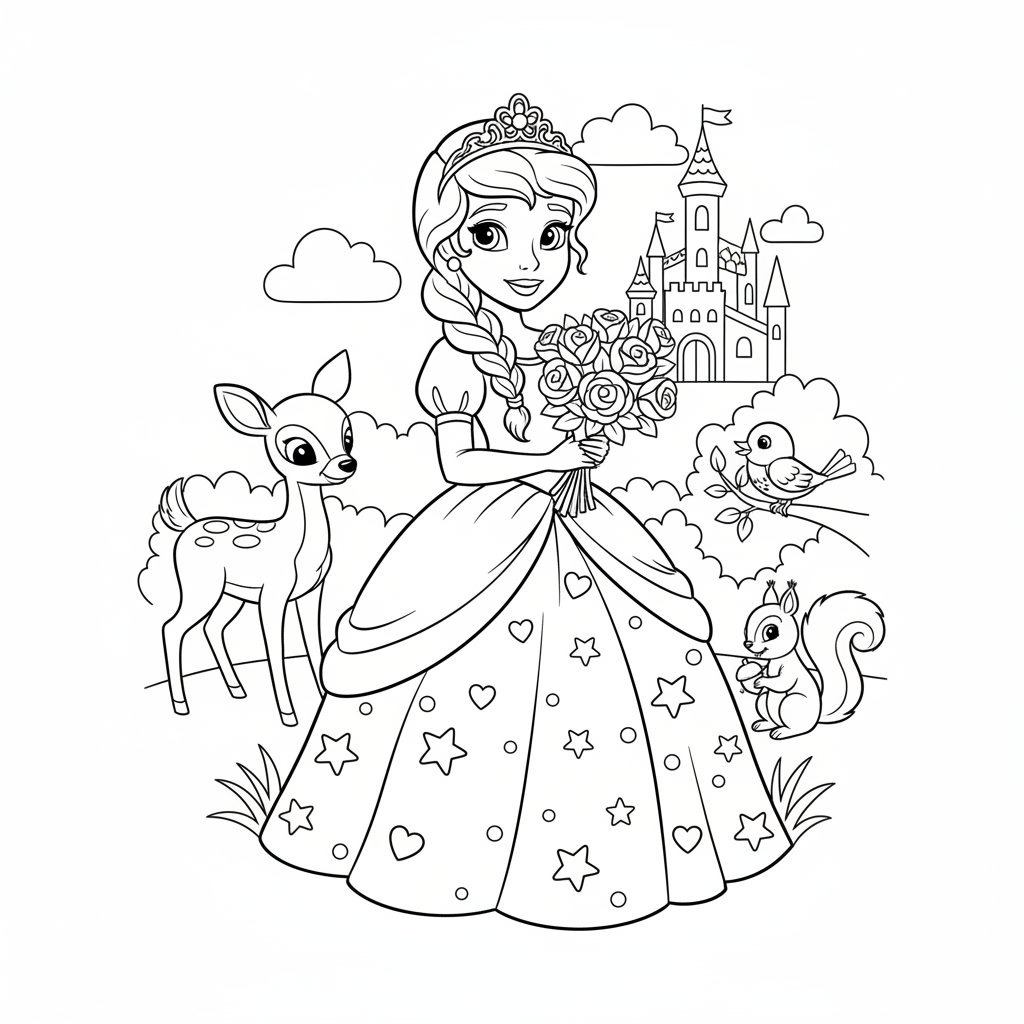 Coloriage disney coloriage princesse 2