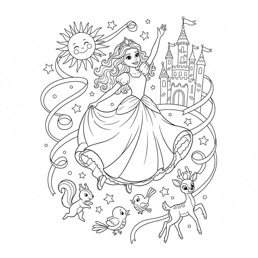 Coloriage disney coloriage princesse 5