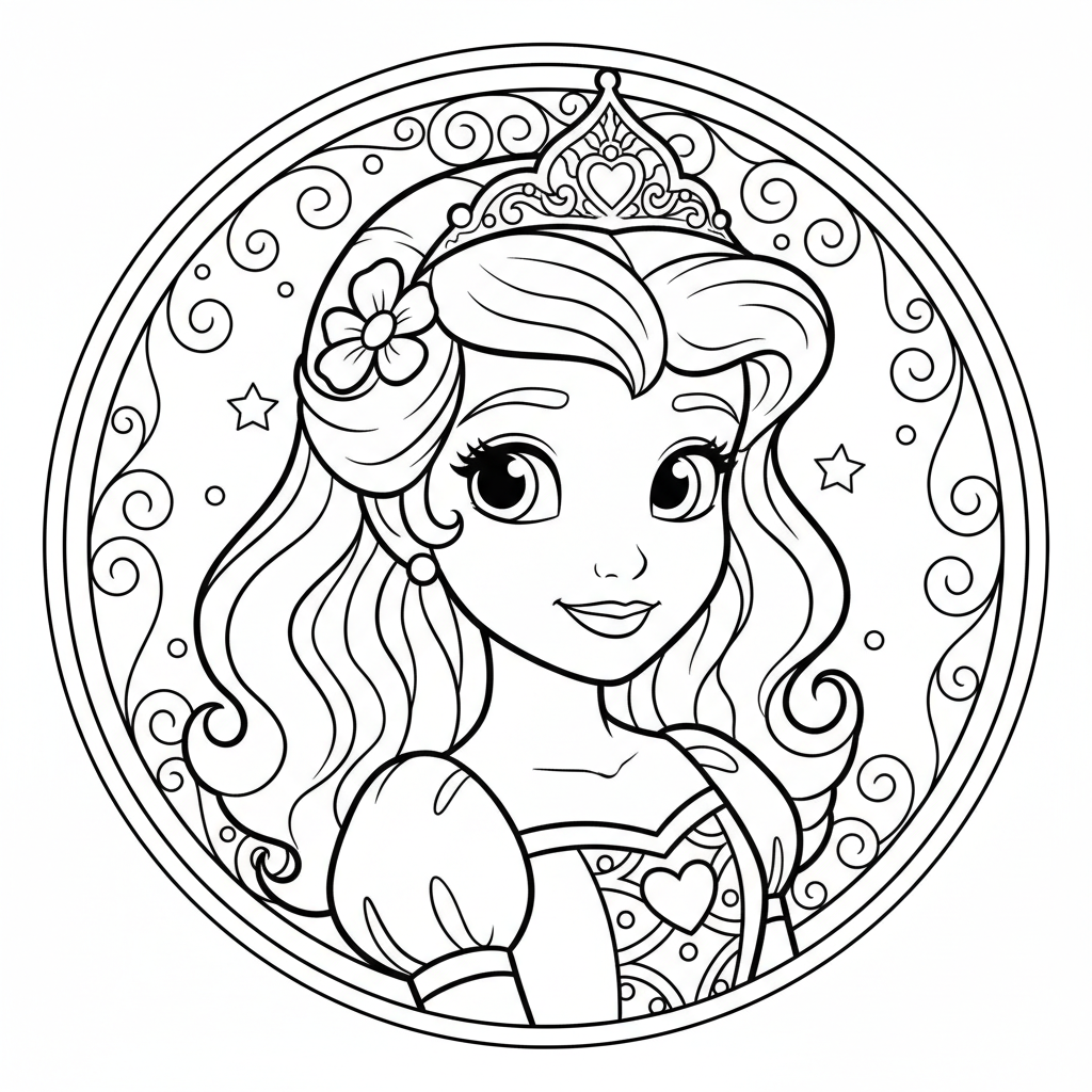 Coloriage disney princesse coloriage 4