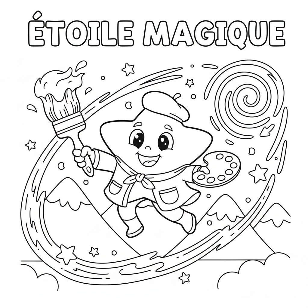 Coloriage etoile coloriage 5