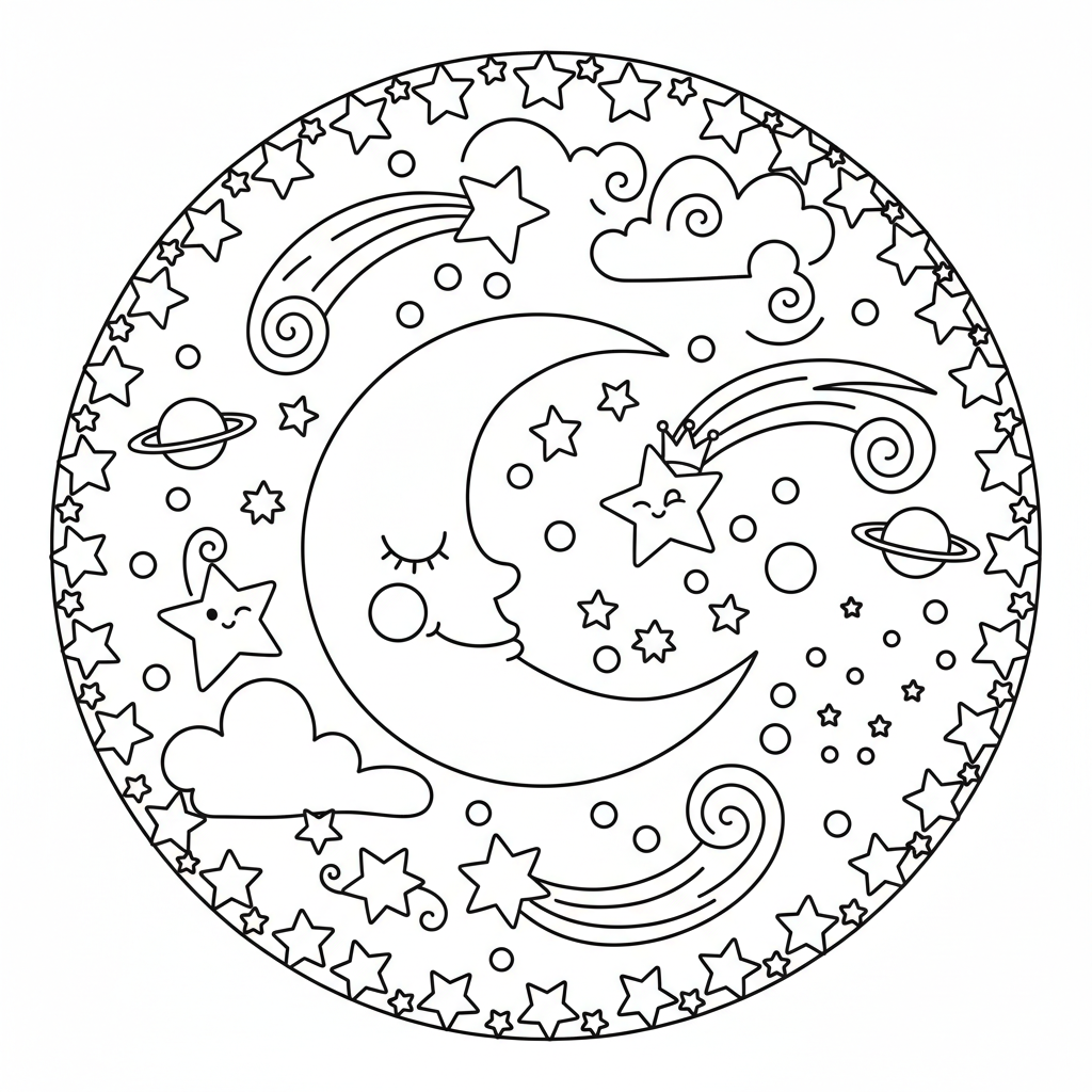 Coloriage etoiles coloriage 2