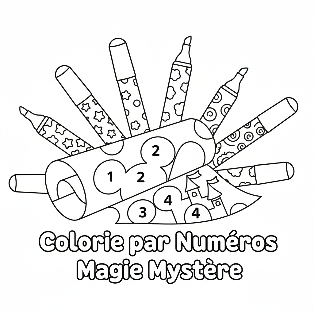 Feutre Pour Coloriage Mystere Disney Guide et Dessins