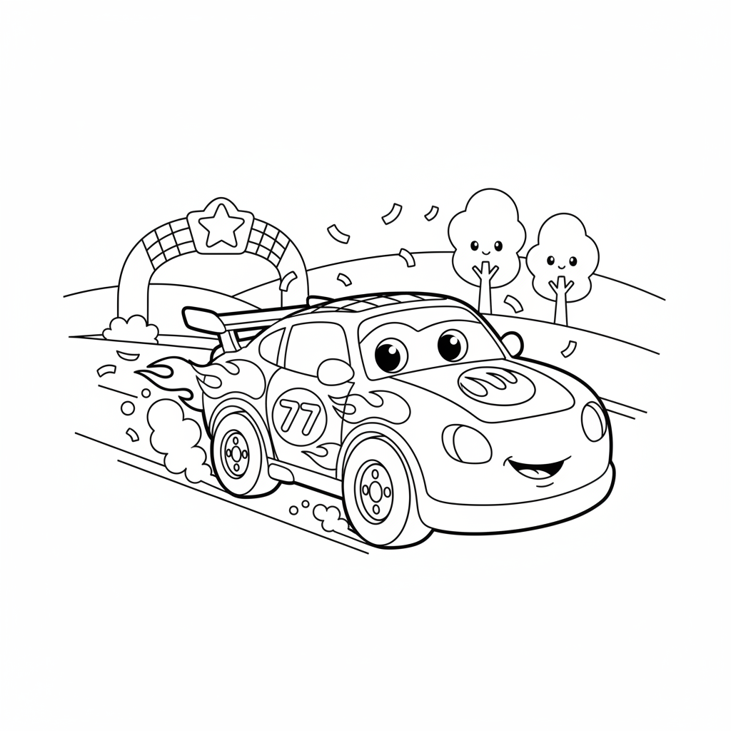 Coloriage Flash Mcqueen Coloriage Gratuit à Imprimer