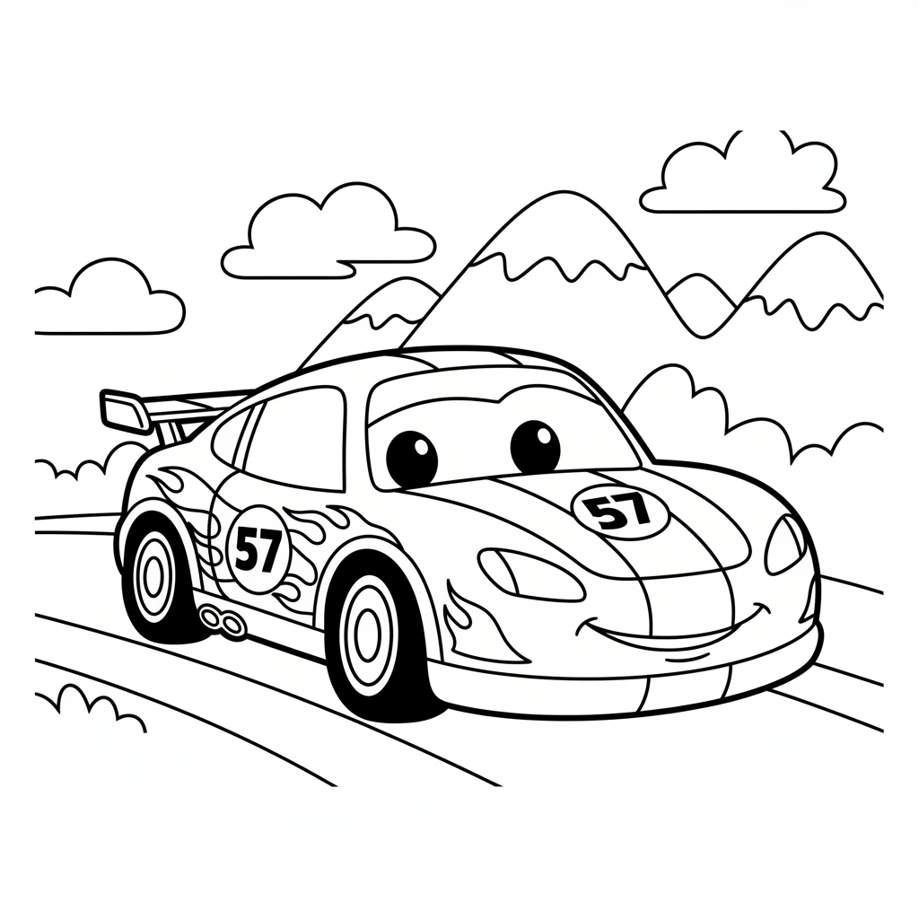Coloriage flash mcqueen coloriage à imprimer 4