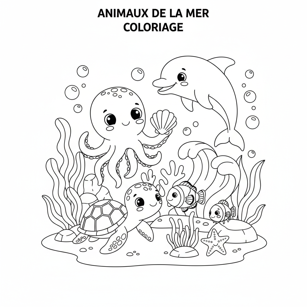 Coloriage forêt coloriage à imprimer animaux 4