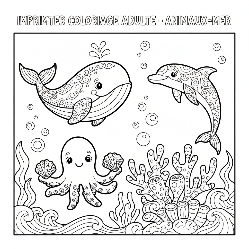 Coloriage imprimer coloriage adulte 3