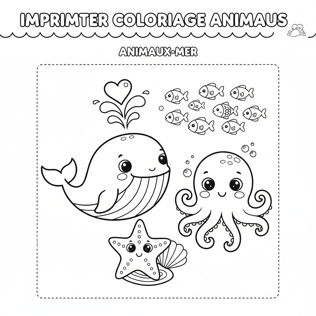 Coloriage Imprimer Coloriage Animaux Gratuit pour Enfants