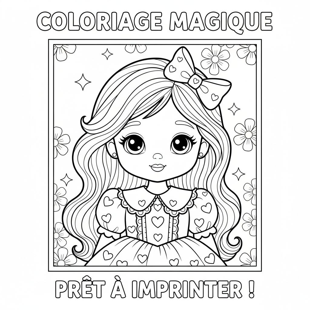 Coloriage imprimer coloriage barbie 4