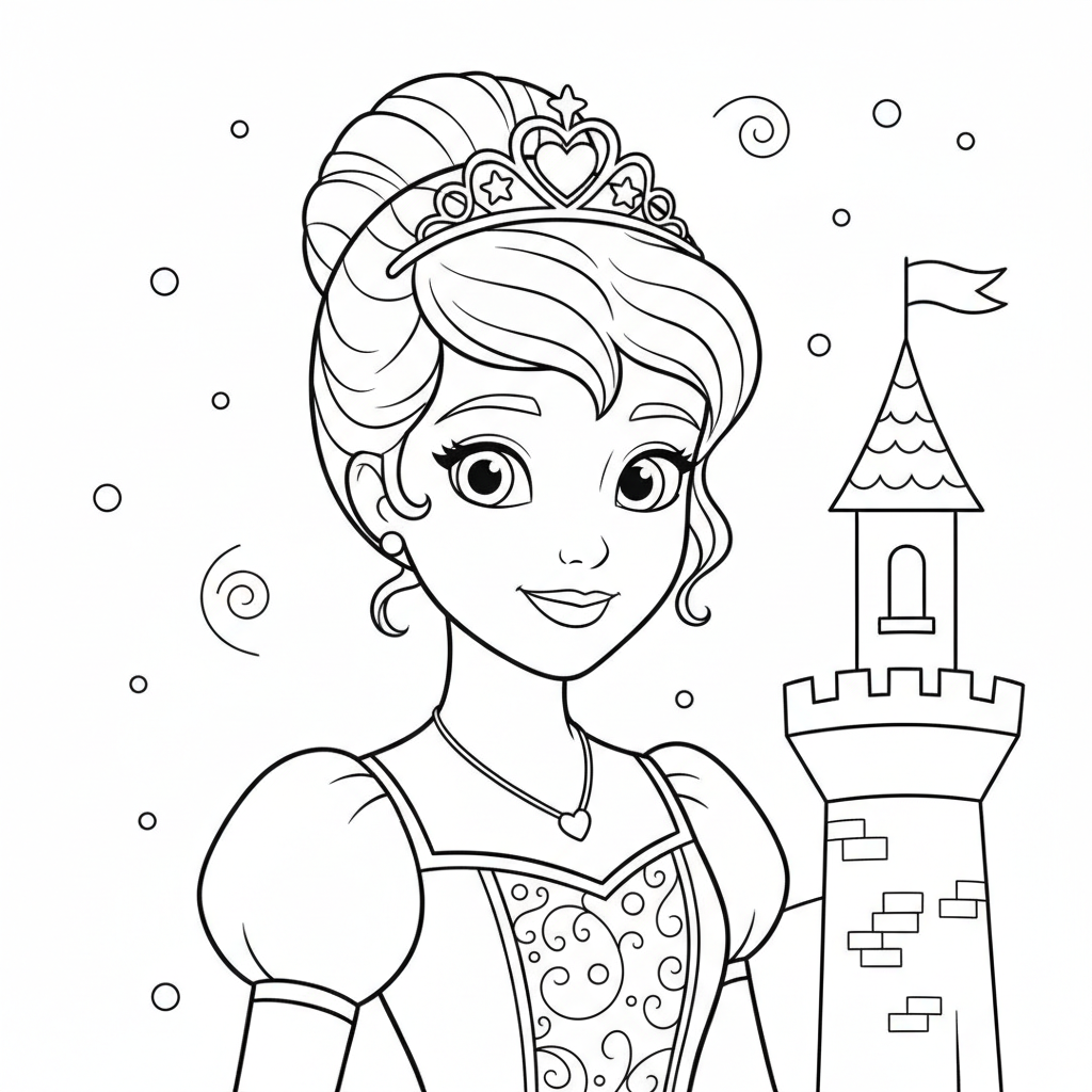 Coloriage imprimer coloriage cendrillon 4