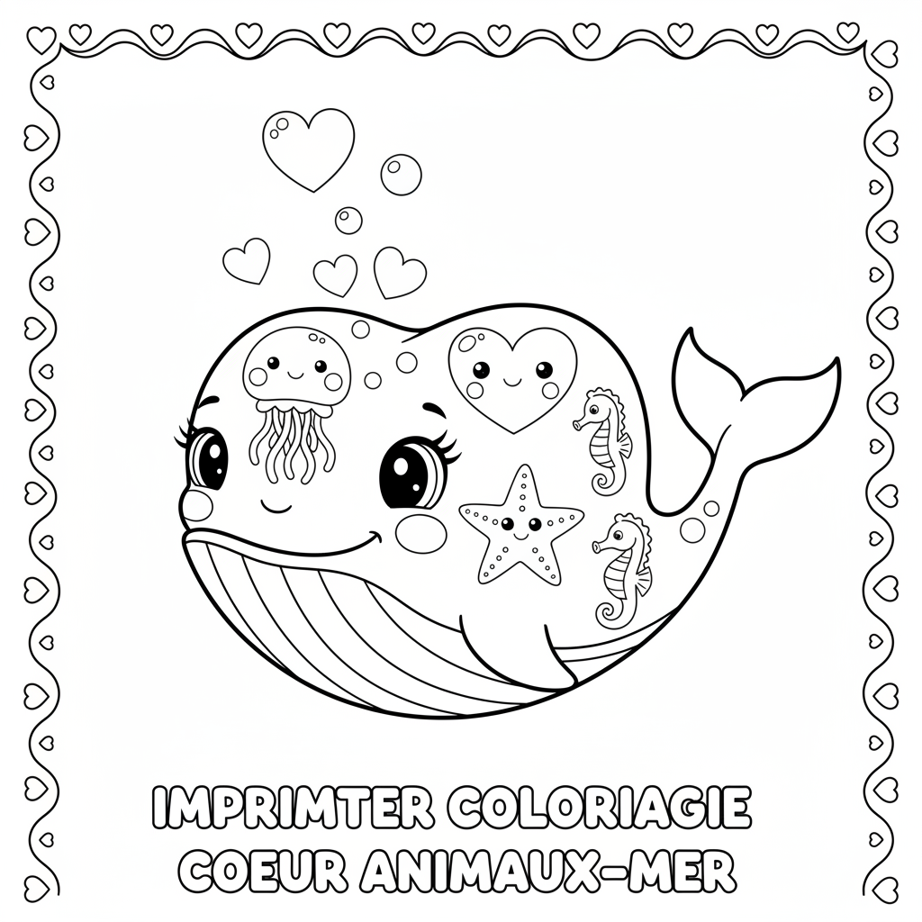 Coloriage imprimer coloriage coeur 4