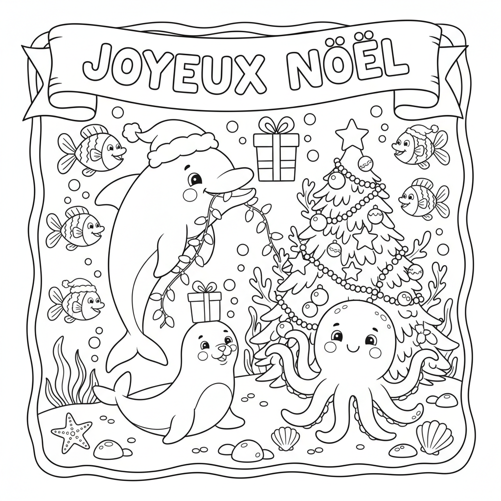 Coloriage imprimer coloriage de noel 3