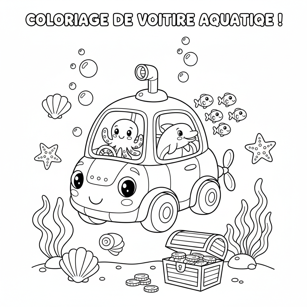 Imprimer Coloriage De Voiture à Colorier pour Enfants