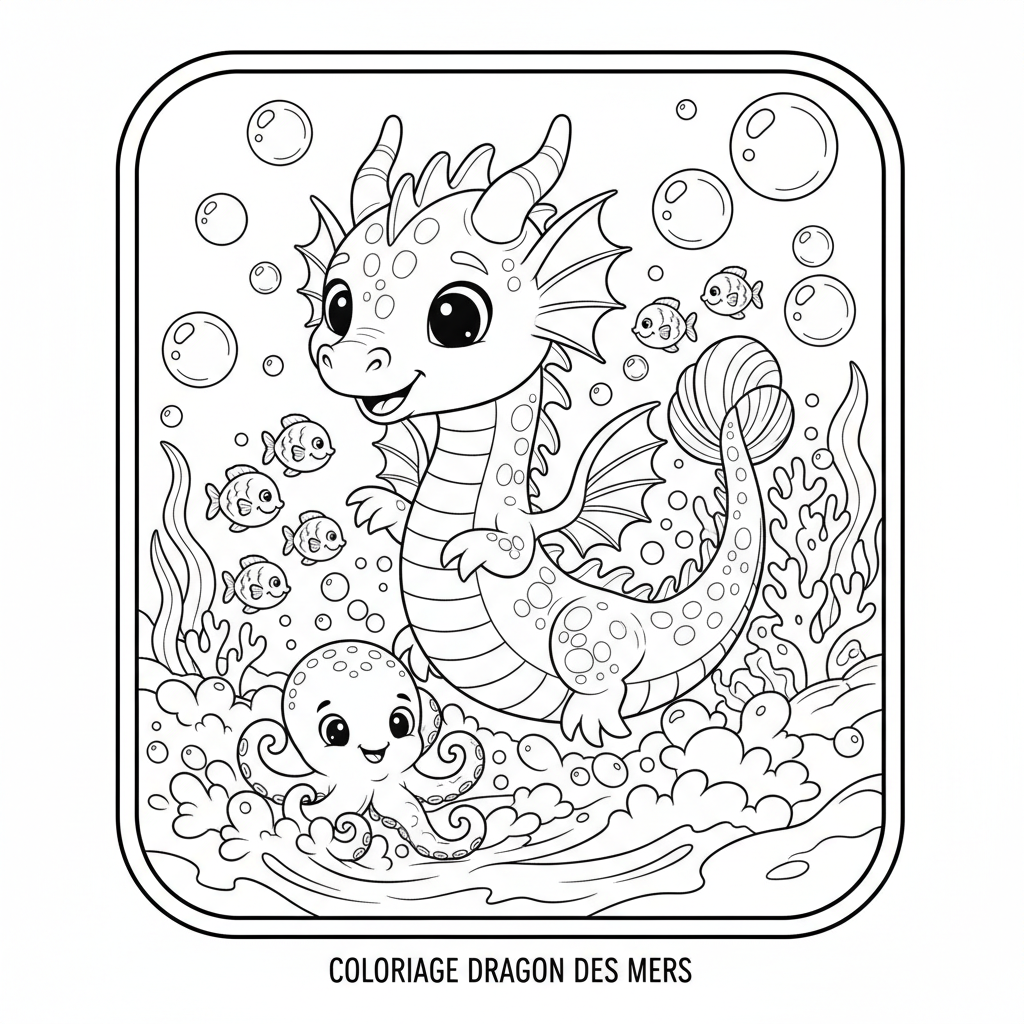 Coloriage imprimer coloriage dragon 5