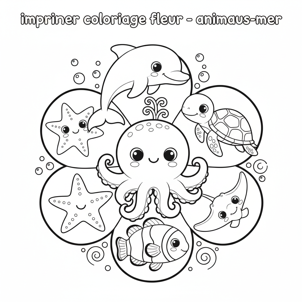 Coloriage imprimer coloriage fleur 4