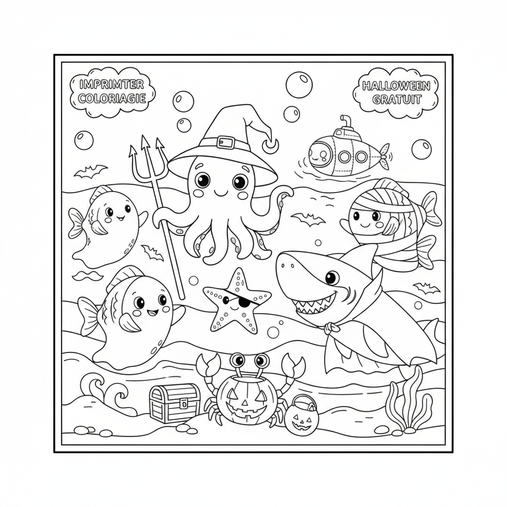 Coloriage imprimer coloriage halloween gratuit 3
