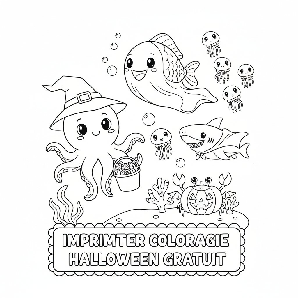 Coloriage imprimer coloriage halloween gratuit 4