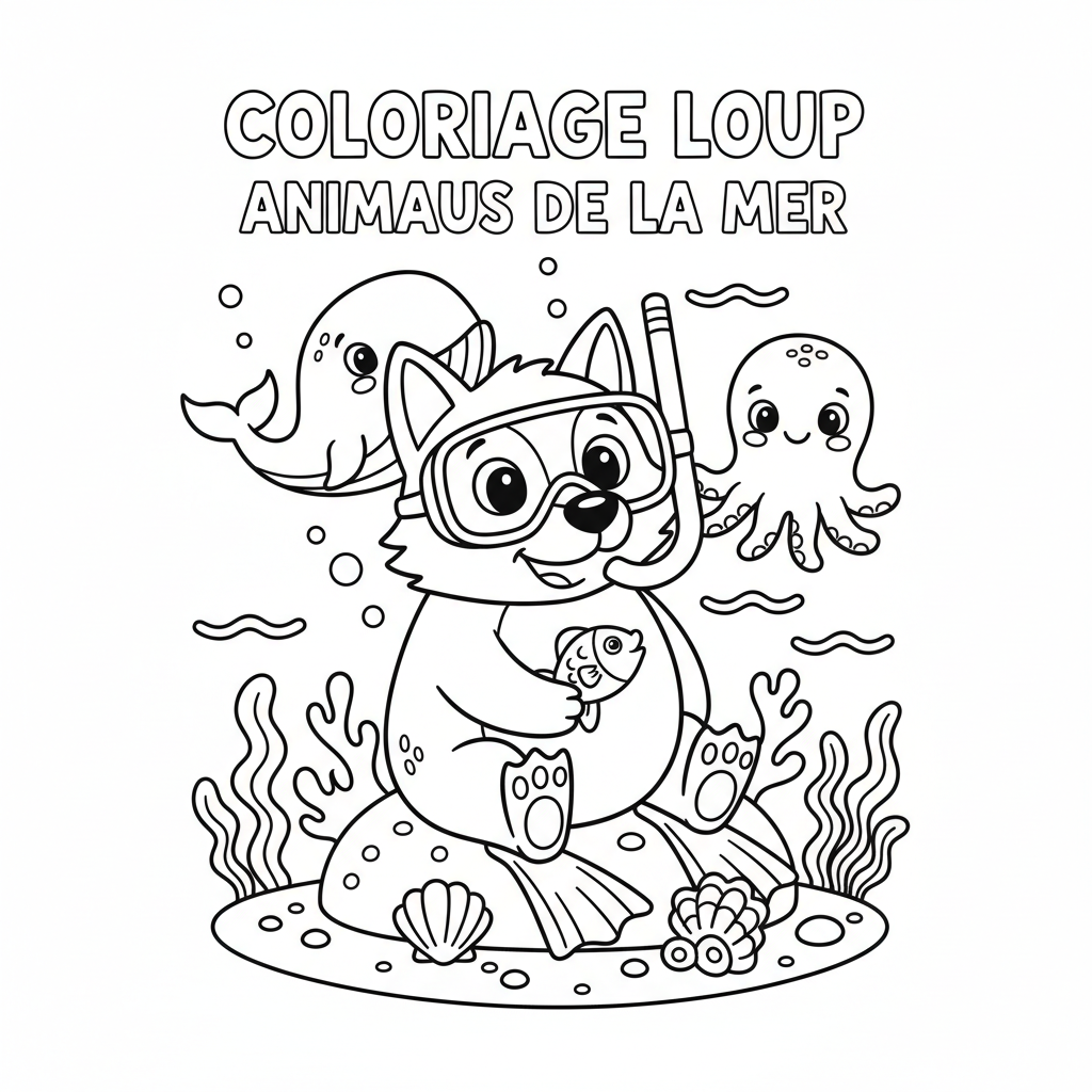 Coloriage Imprimer Coloriage Loup Gratuit à Imprimer