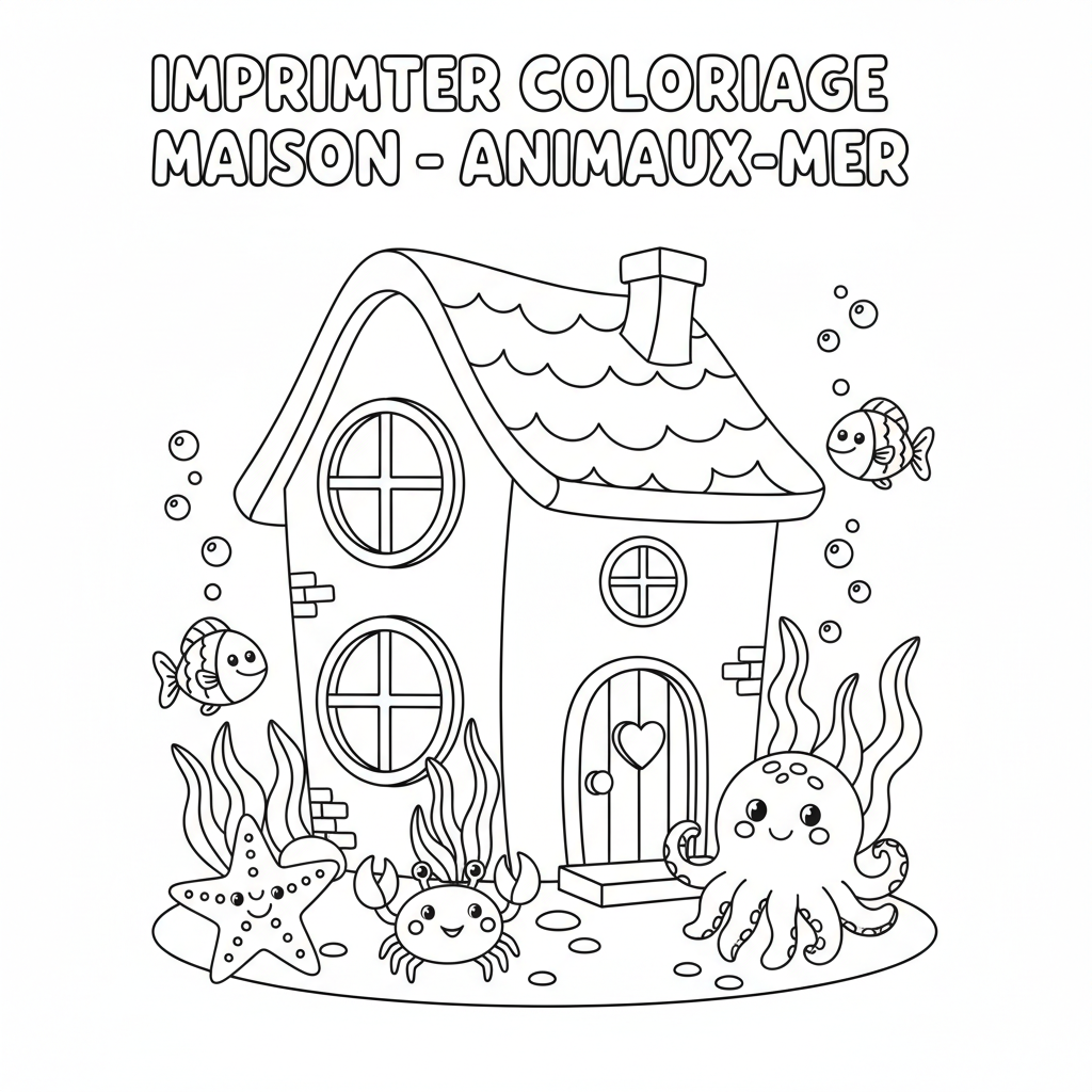 Coloriage imprimer coloriage maison