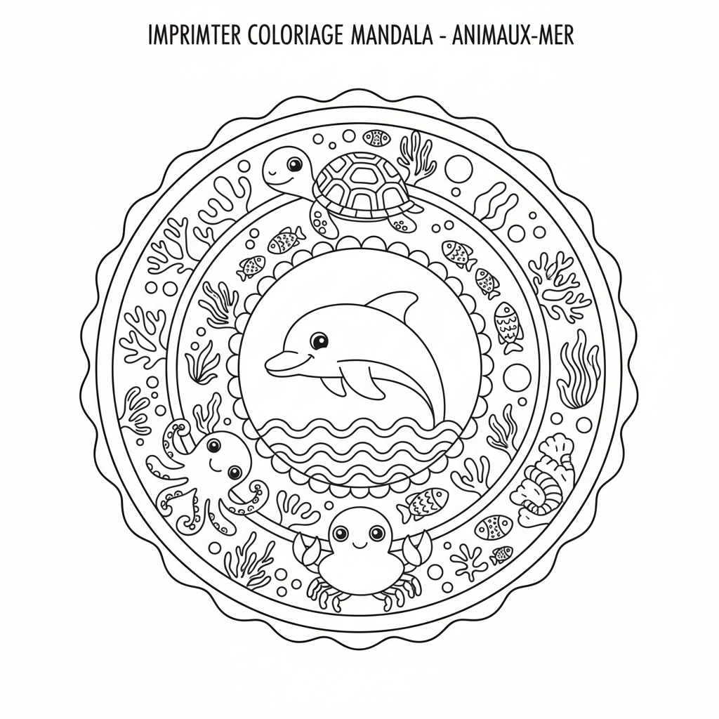 Coloriage imprimer coloriage mandala 2