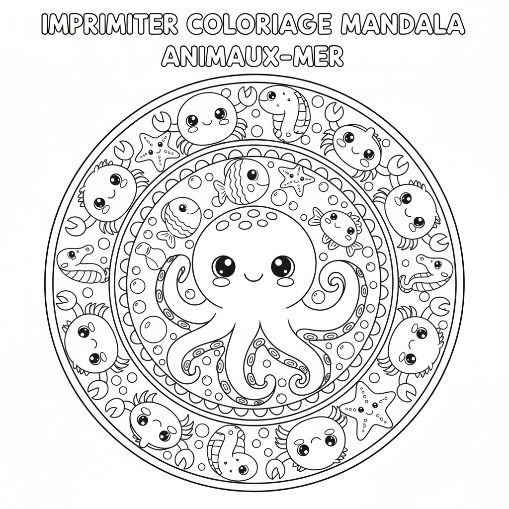 Coloriage imprimer coloriage mandala 4