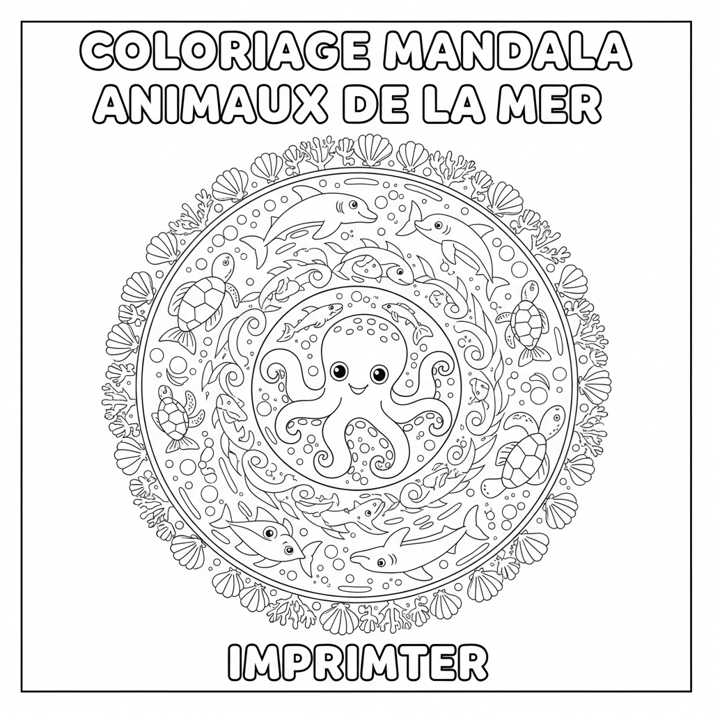 Coloriage imprimer coloriage mandala 5