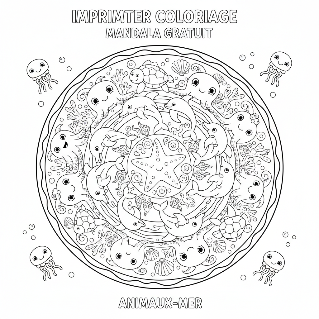 Coloriage imprimer coloriage mandala gratuit 3